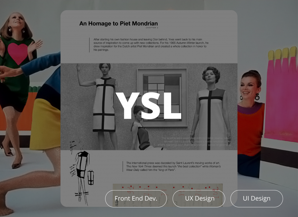 L’Art en Mouvement – Yves Saint Laurent